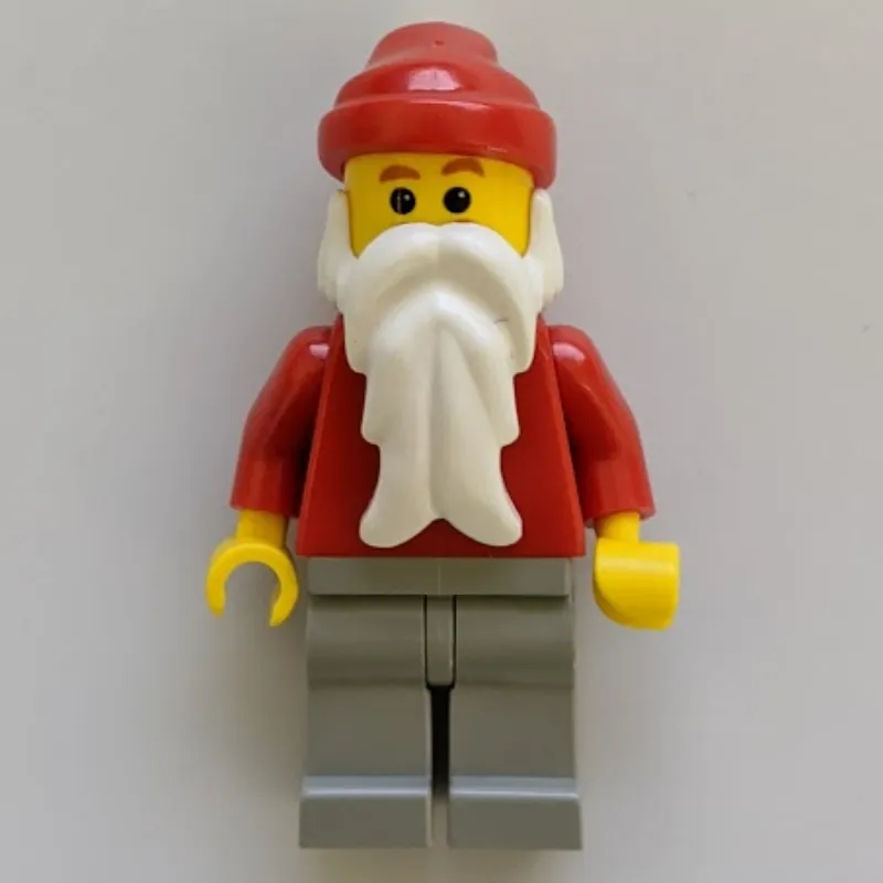 Santa, Plain Red with Light Bluish Gray Legs