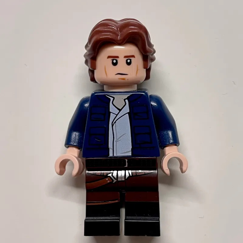 Han Solo, Dark Blue Jacket, Dark Brown and Black Dual Molded Legs