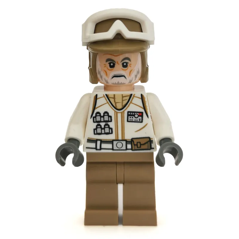 Rebel Trooper in Hoth Uniform, Dark Tan Hat, White Beard