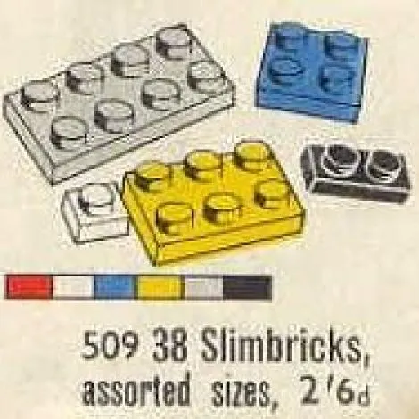 38 Slimbricks Assorted Sizes