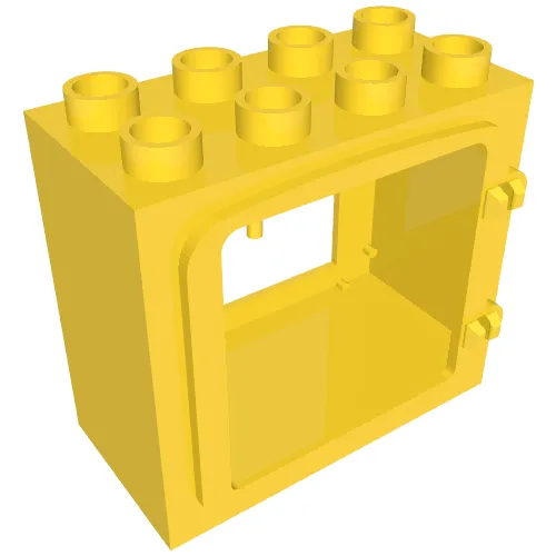 Duplo Door / Window Frame with Raised Door Outline, Completely Open Back