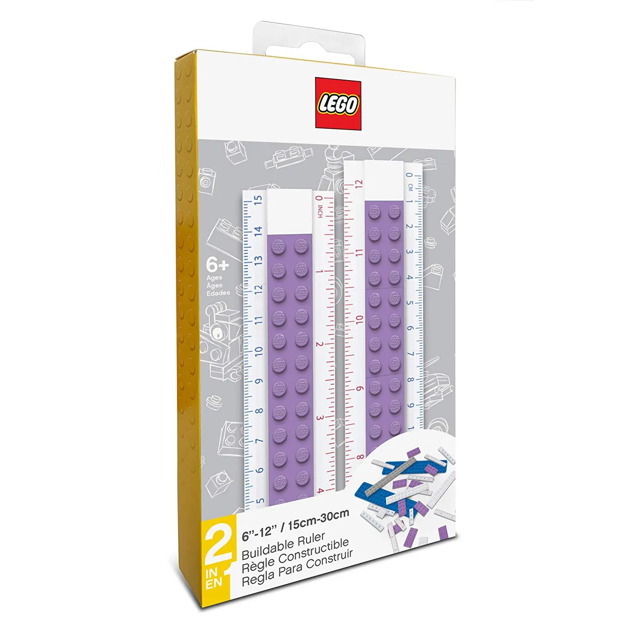 Buildable Ruler (Medium Lavender)