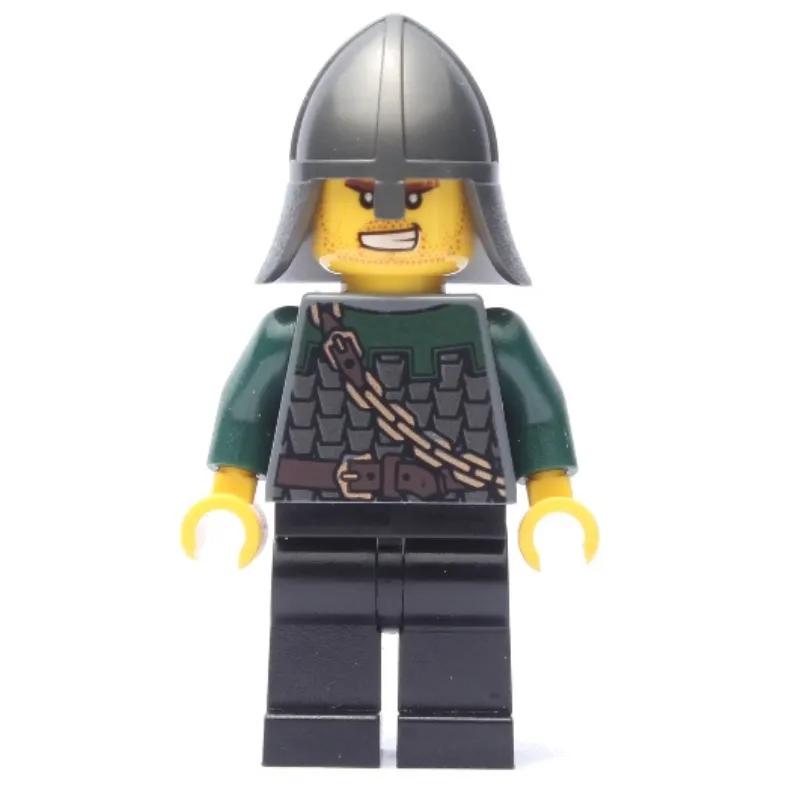 Dragon Knight, Dark Green, Helmet, Angry