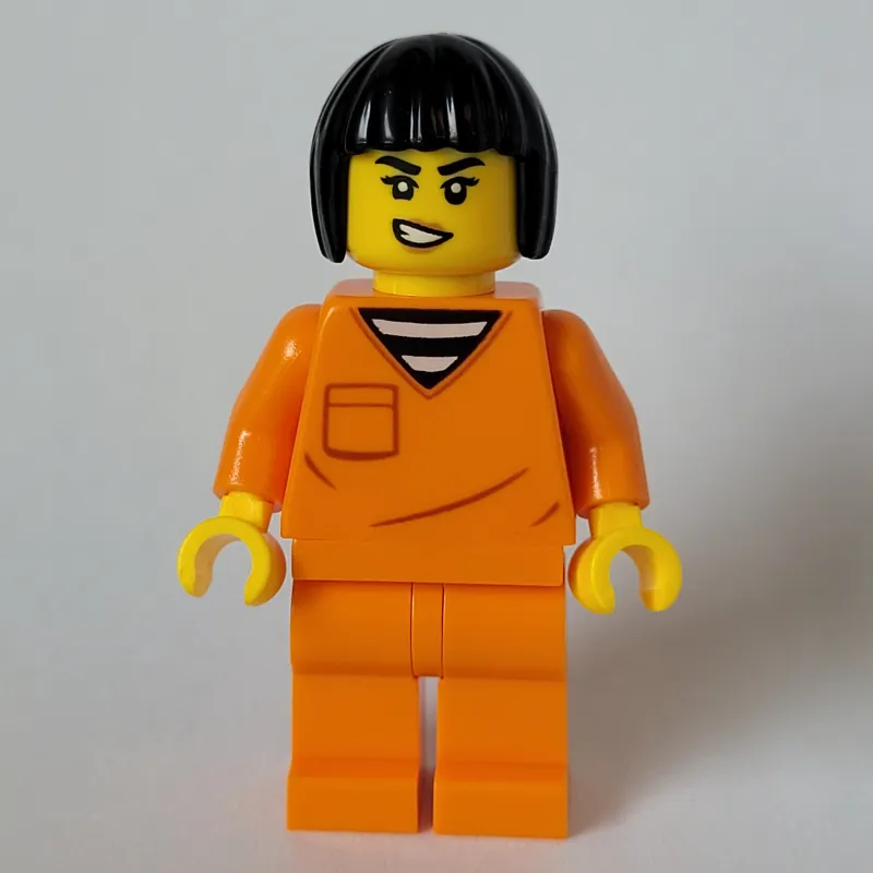 Criminal, Orange Suit, Black Hair