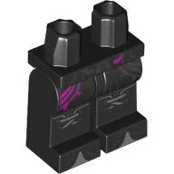 Hips and Black Legs with Silver/Magenta Decorations, Knots print