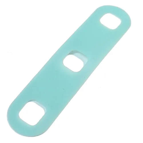 Clikits Connector, Strip 2 x 8 with Rounded Ends and 3 Holes [Rubber]