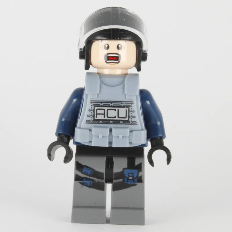 ACU Trooper with Sand Blue Armor, Scared