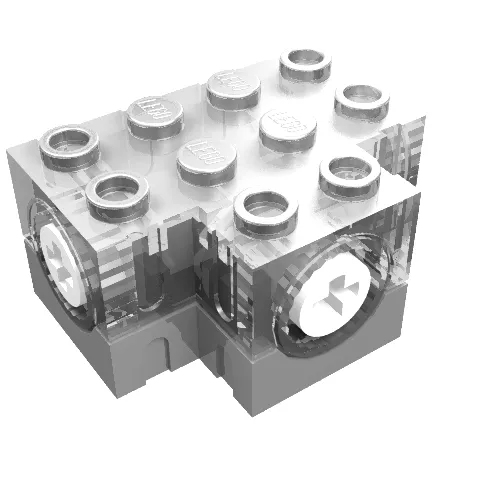 Gearbox 3 x 4 x 1 2/3 with Dark Gray Base