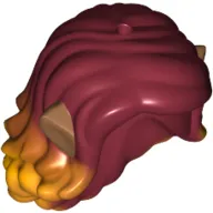 Hair Long Wavy with Yellow Tips and Medium Nougat Elf Ears Print