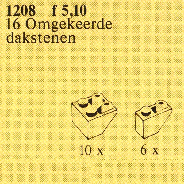 Inverted Slope Bricks, Assorted, Red