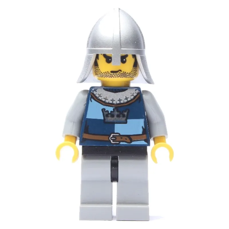 Knight, Dark Blue, Helmet, Stubble and Printed Hair