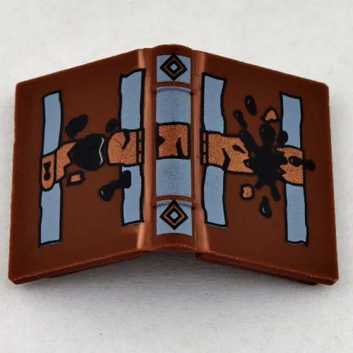 Book 2 x 3 with Lock and Soiled Spots Print