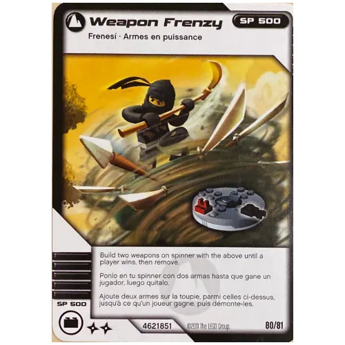 Trading Card, Ninjago Deck #1: 80 - Weapon Frenzy - International Version
