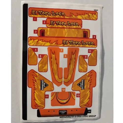 Sticker Sheet for Set 42135-1