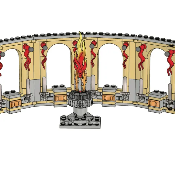 Medieval Minifigure Stand