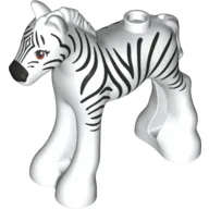 Animal, Horse / Foal, with Black Zebra Print