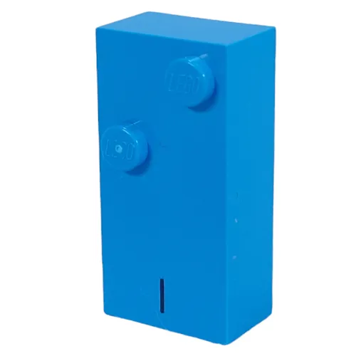 Braille Brick 2 x 4 with 2 Studs ⠊ and 'I' Print