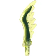 Weapon Sword Serrated with Marbled Dark Green Pattern