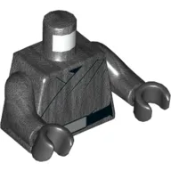 Torso Robe, Black Belt with Silver Buckle Print, Pearl Titanium Arms, Black Hands