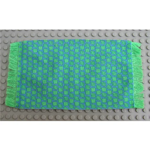 Scala, Rug / Mat with Green Squares Print