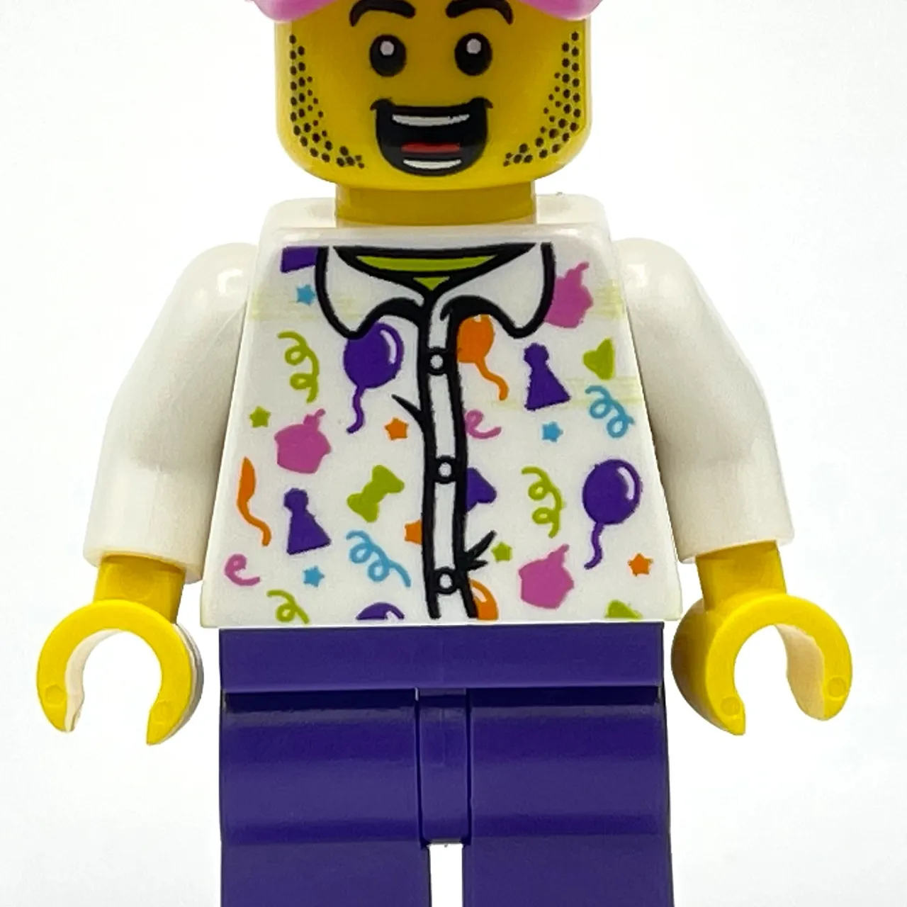 White Torso, Dark Purple Legs, Dark Pink Cap