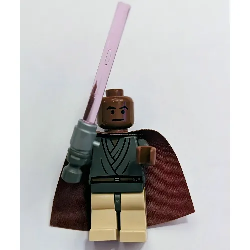 Minifig Complete Assembly, Mace Windu, Light Up Lightsaber