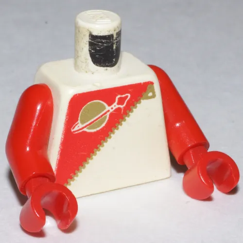 Torso Classic Space Logo, Futuron Red Print, Red Arms and Hands