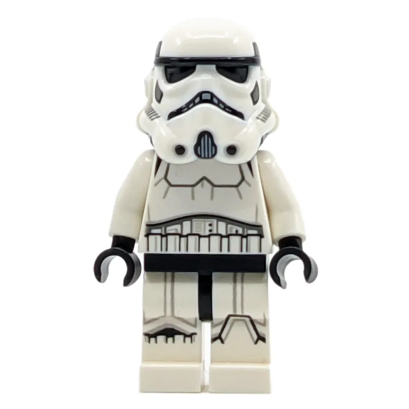 Stormtrooper, Black Squares on Back of Helmet, Female, Light Nougat Head