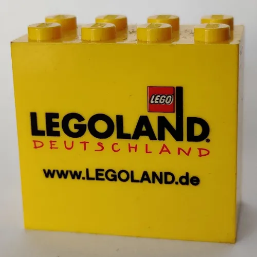 Brick 2 x 4 x 3 with 'LEGOLAND Deutschland www.LEGOLAND.de' Print