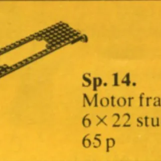 Train Motor Plate with Coupler