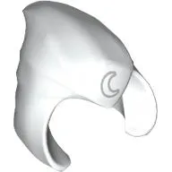Hood / Cowl Pointed with Silver Crescent Moon Print