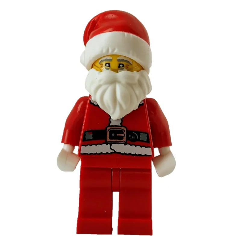 Santa, Coat and Belt, Plain Red Legs, Santa Hat (3626c Head)