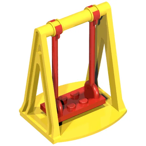 Fabuland, Swing Base with Red Seat [Complete Assembly]