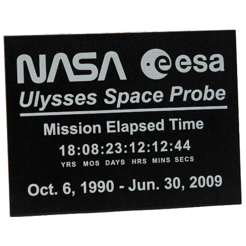 Brick Sloped 10° 6 x 8 with NASA ESA Ulysses Space Probe Print