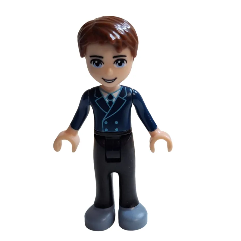 David - Dark Blue Vest, Black Trousers