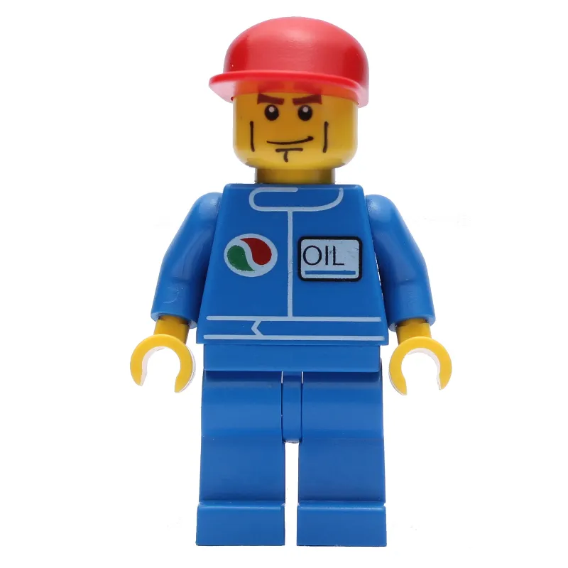 Mechanic, Blue Jumpsuit with Octan Logo, Red Cap