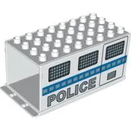 Duplo Truck / Semi-Tractor Container 4 x 8 x 3.5, with Police Print