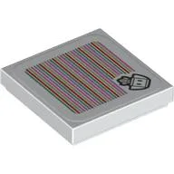 Tile 2 x 2 with Turnip and Barcode Print (Sticker)