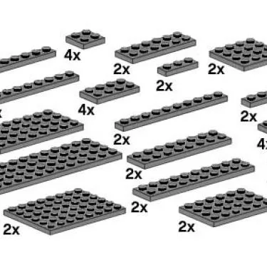 Assorted Dark Gray Plates