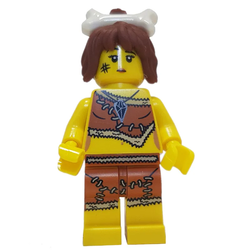 Cave Woman with Bone in Hair