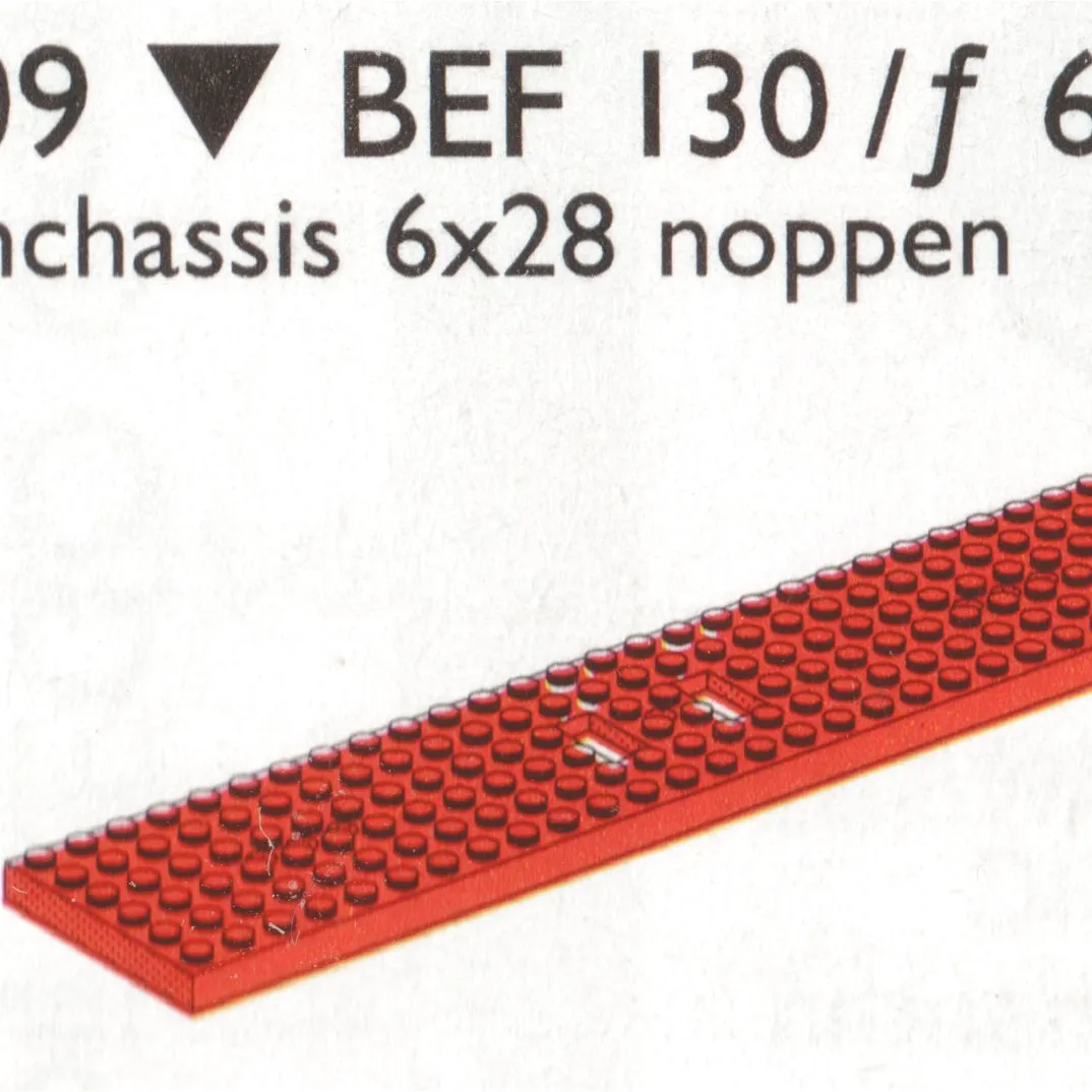 Wagon Plate, Red (6 x 28)