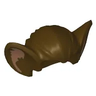 Hair, Bat Ears and Medium Nougat Inner Ear Print