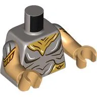 Torso, Gold Armour print, Warm Tan Arms and Hands