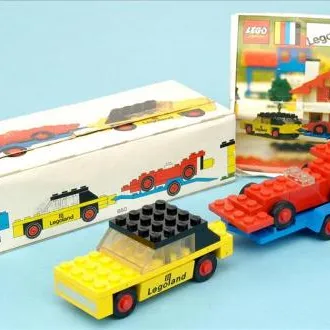 Car with Trailer and Racing Car