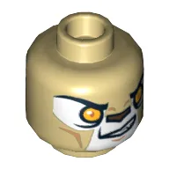 Minifig Head Laval, Lion, Grin / Determined Print