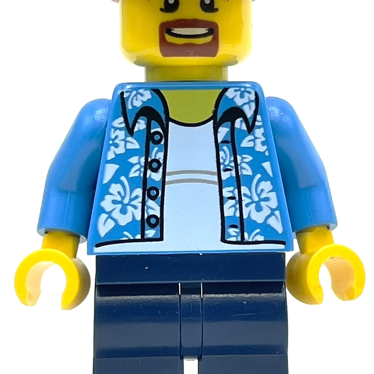 Dark Azure Torso, Dark Blue Legs, Dark Red Cap