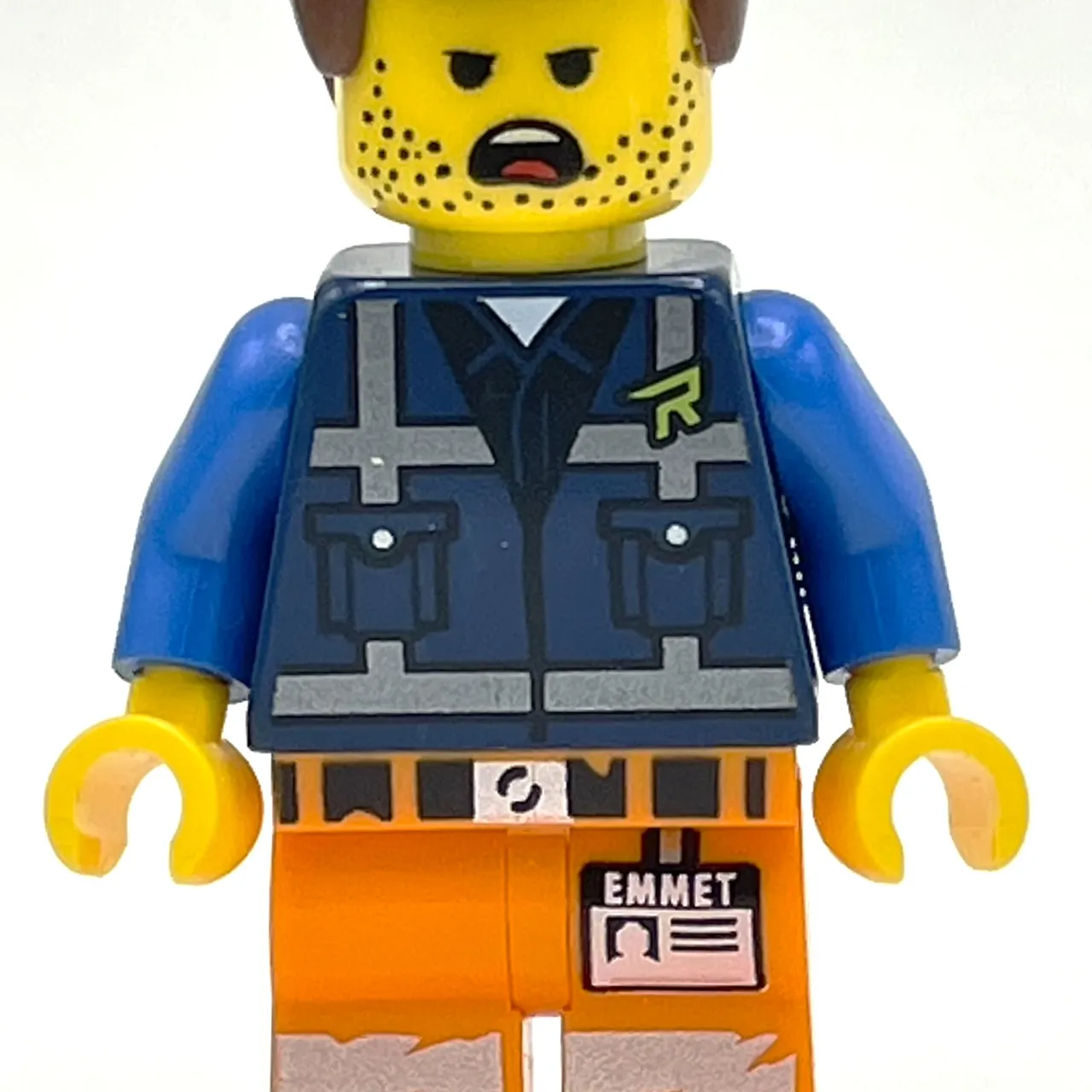 Emmet, Dark Blue Rex Dangervest Vest, Smudged Stubble