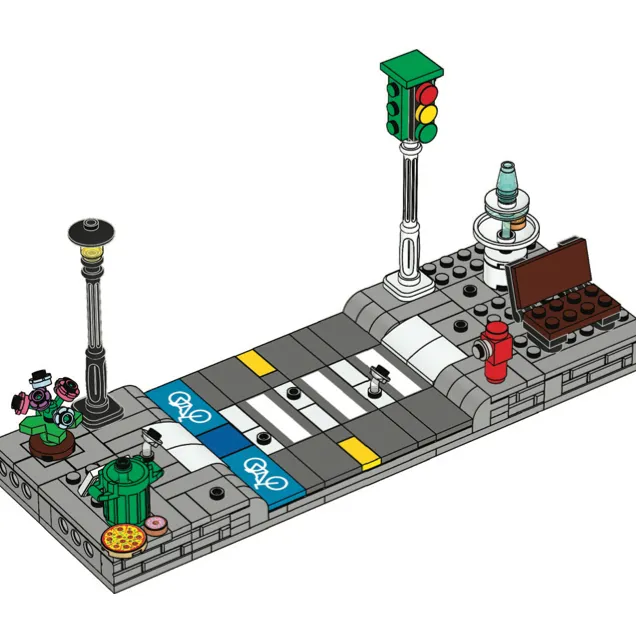 Minifigure Crossing Stand