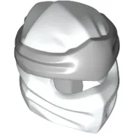 Wrap with Long Back Knot, Light Bluish Gray Band Pattern