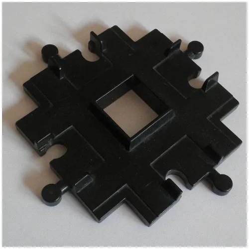 Duplo Train Track Crossover At 90 Degrees, 6 x 6